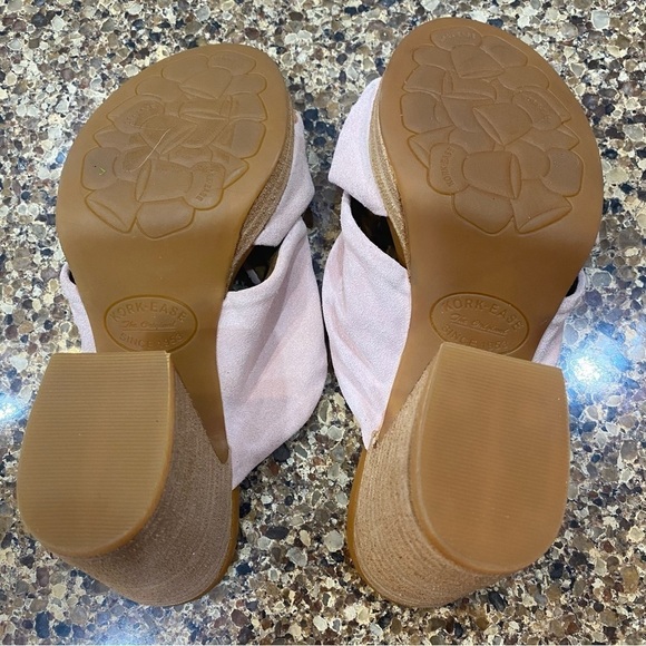 Kork Ease Haya Pink Suede Chunky Heeled Sandals Size 6 - Picture 10 of 11